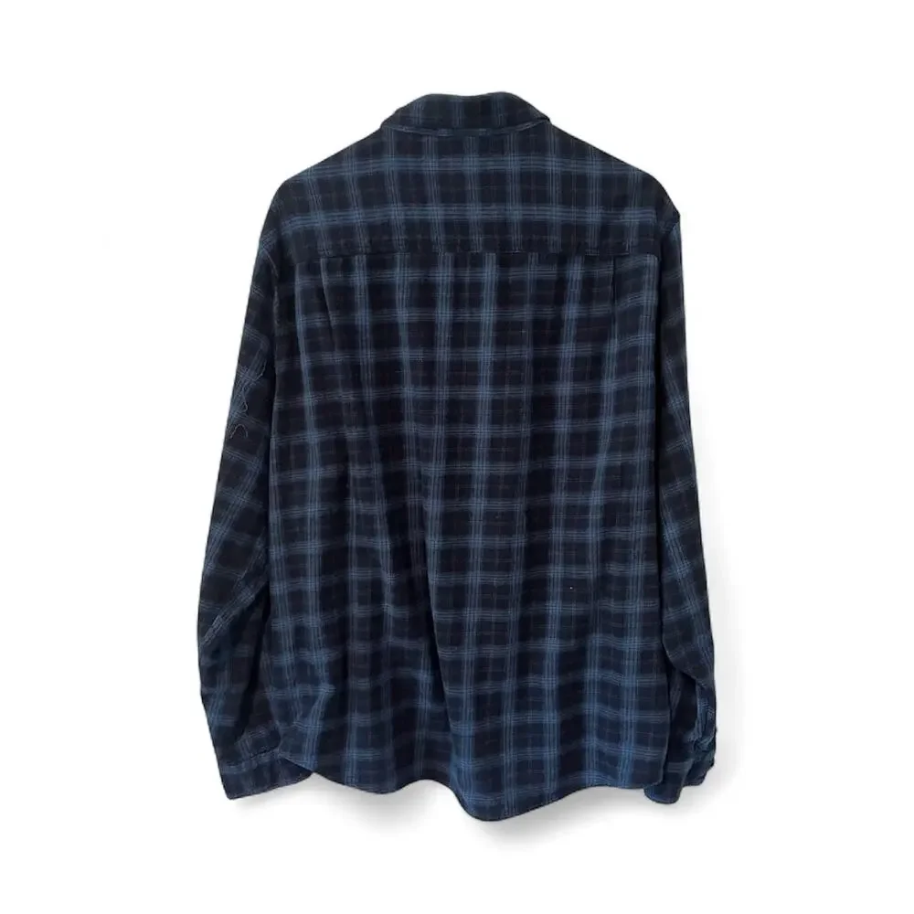 Coleman Navy Blue Men's Flannel Shirt Sz XXL - Picture 2 of 5